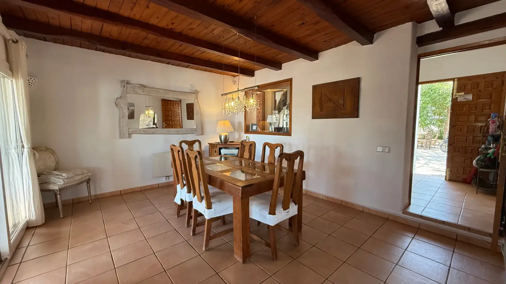 Dining room of Houses for sale in Sant Antoni de Portmany  with Air Conditioner, Heating and Private garden