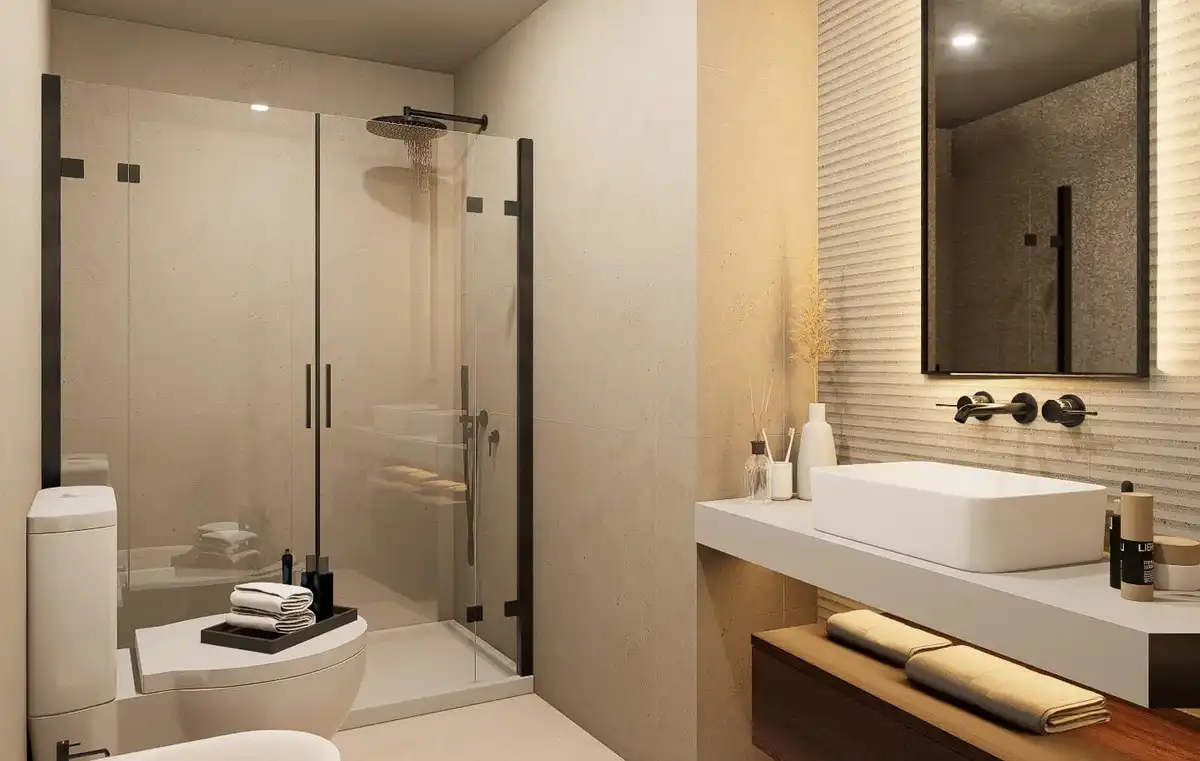 Badezimmer von Maisonette zum Verkauf in Marbella mit Terrasse und Abstellraum