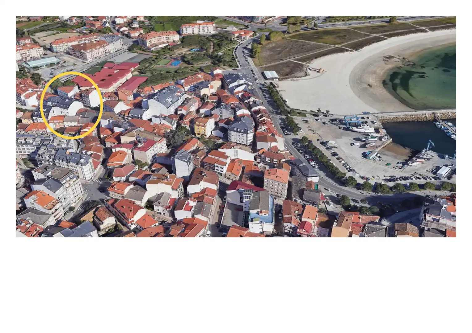Exterior view of Flat for rent in Sanxenxo  with Heating, Parquet flooring and Furnished