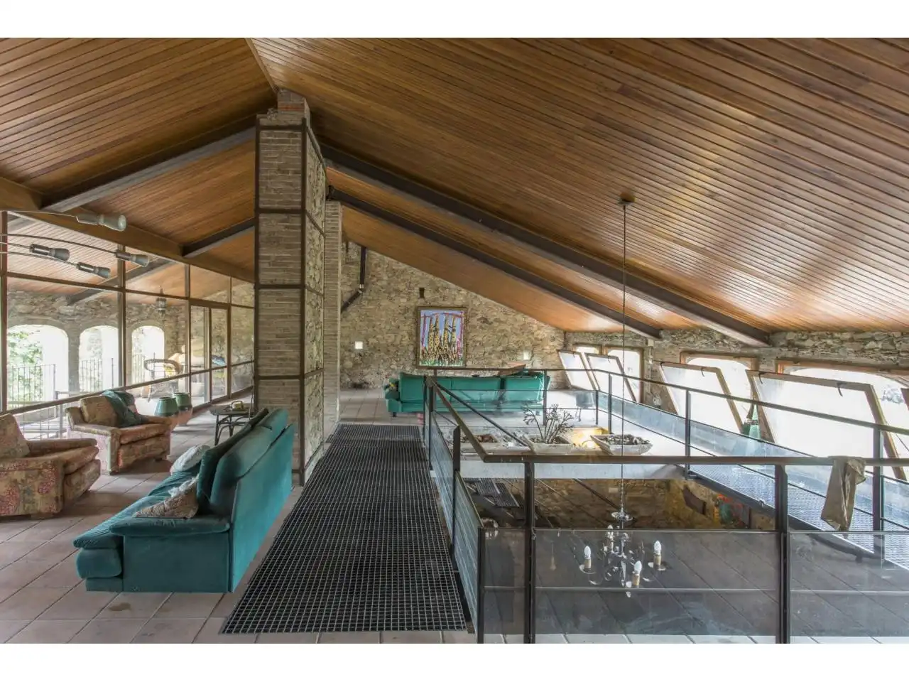 Sala d'estar de Finca rústica en venda en Sant Feliu de Buixalleu