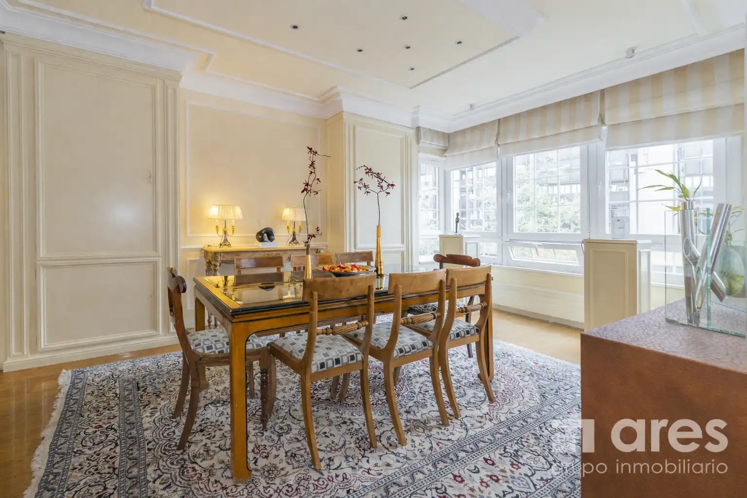 Dining room of Flat for sale in Madrid  with Air Conditioner, Heating and Private garden