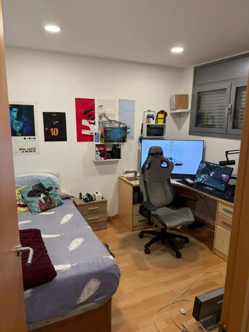 Schlafzimmer von Wohnung zum Verkauf in Granollers mit Klimaanlage, Heizung und Parkett