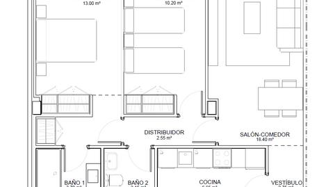 Foto 2 de Pis en venda a De Aguas Vivas, 37