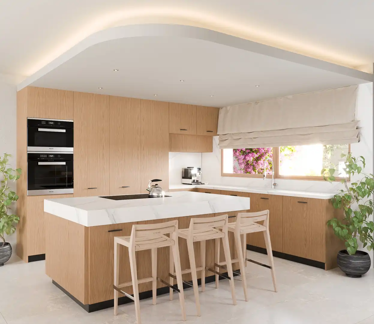Cocina de Casa o chalet en venta en Manilva con Aire acondicionado, Calefacción y Jardín privado