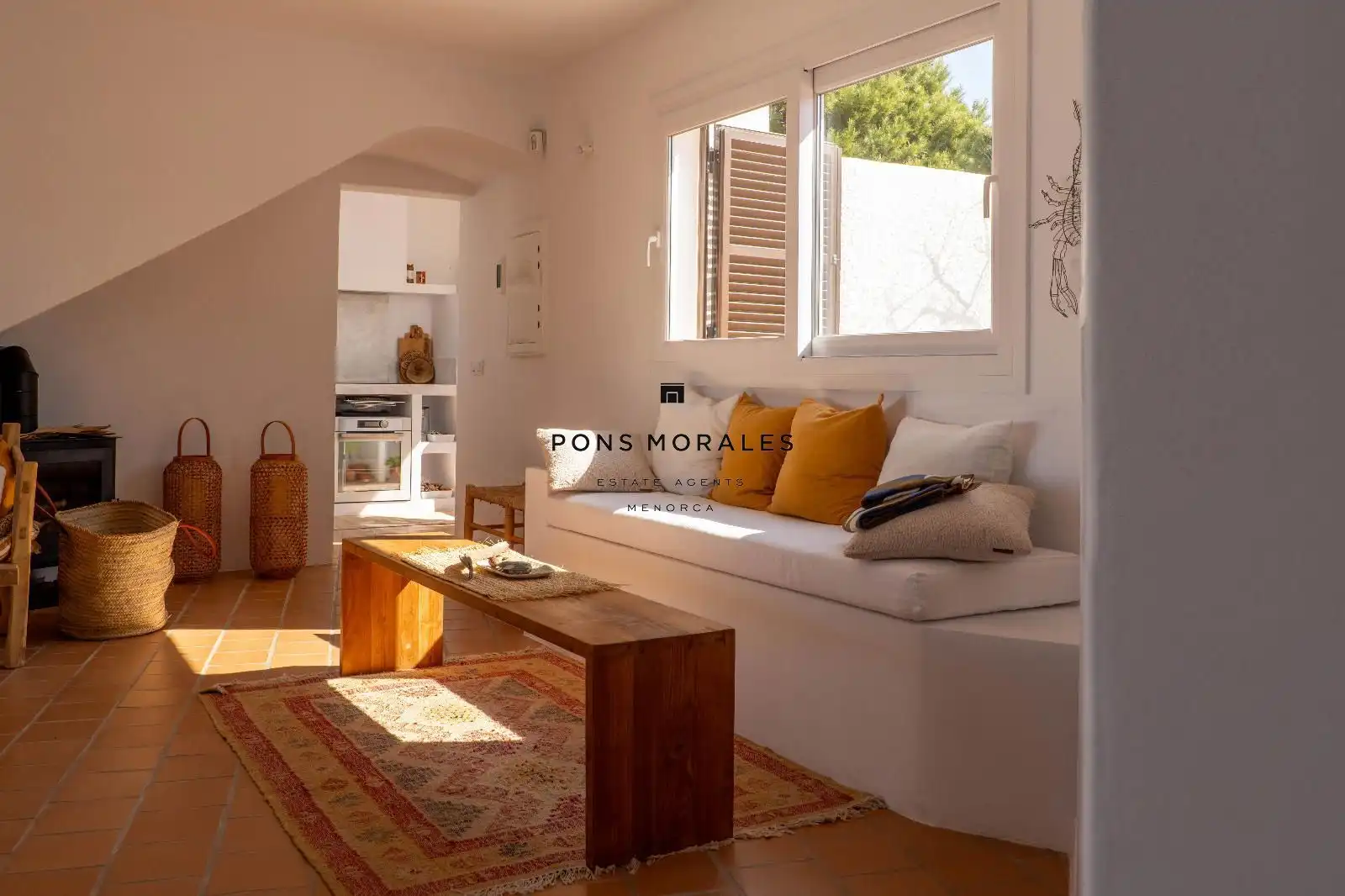 Sala de estar de Casa o chalet en venta en Ciutadella de Menorca con Aire acondicionado, Calefacción y Jardín privado