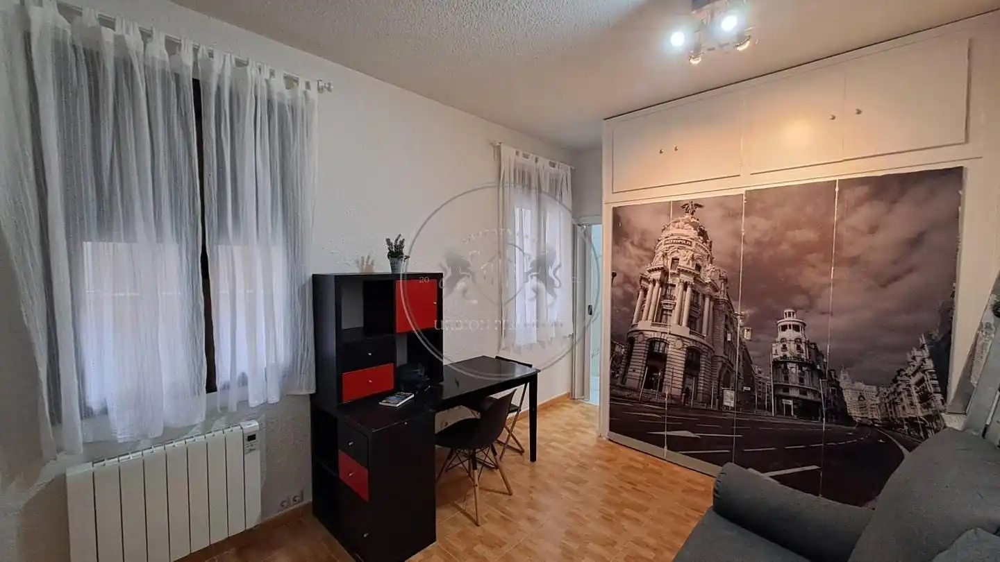 Sala de estar de Estudio de alquiler en Madrid con Calefacción y Amueblado
