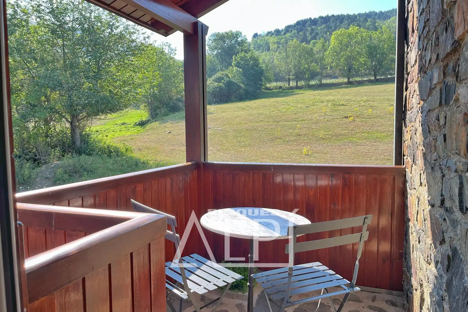 Terrassa de Casa adosada en venda en Fontanals de Cerdanya amb Calefacció, Parquet i Moblat