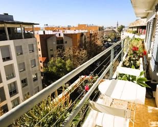 Balcony of Attic for sale in  Sevilla Capital  with Air Conditioner, Heating and Private garden