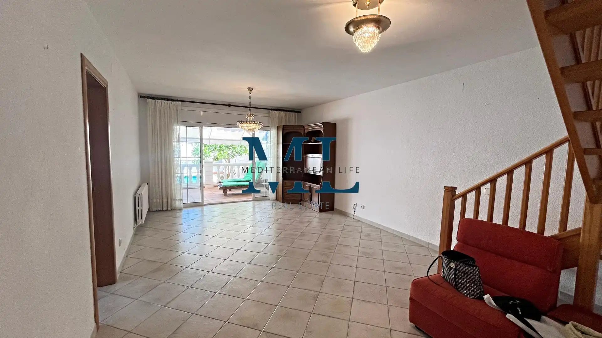 Sala d'estar de Casa adosada en venda en Sant Pere de Ribes amb Calefacció i Piscina