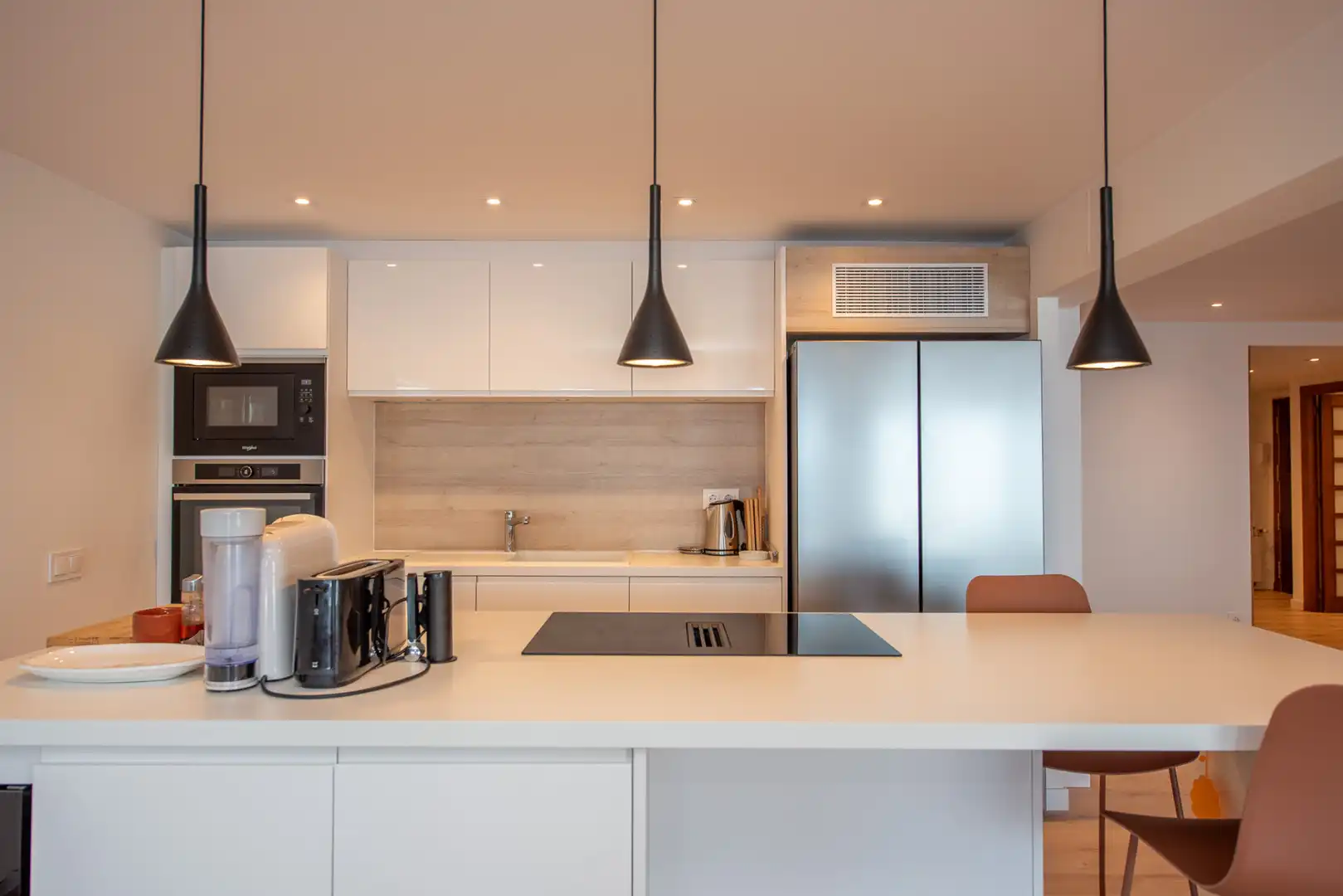 Cocina de Piso de alquiler en Sant Feliu de Guíxols con Aire acondicionado, Calefacción y Parquet