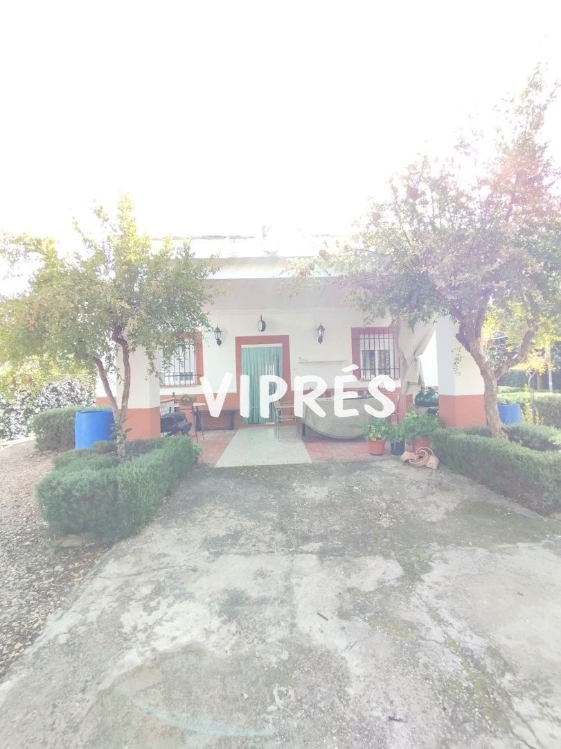 Exterior view of Country house for sale in Valverde de Mérida  with Air Conditioner, Terrace and Swimming Pool