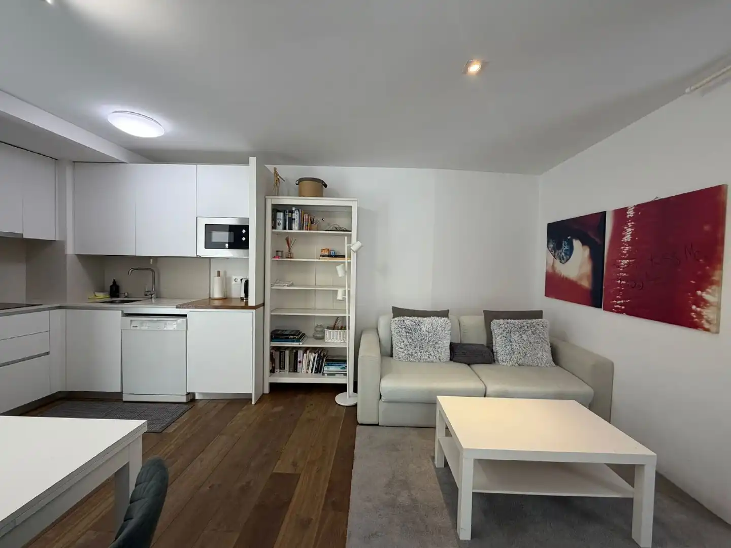 Sala de estar de Piso de alquiler en A Coruña Capital  con Calefacción y Amueblado