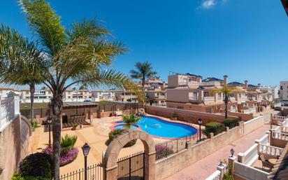 Exterior view of Single-family semi-detached for sale in Orihuela  with Air Conditioner, Heating and Private garden