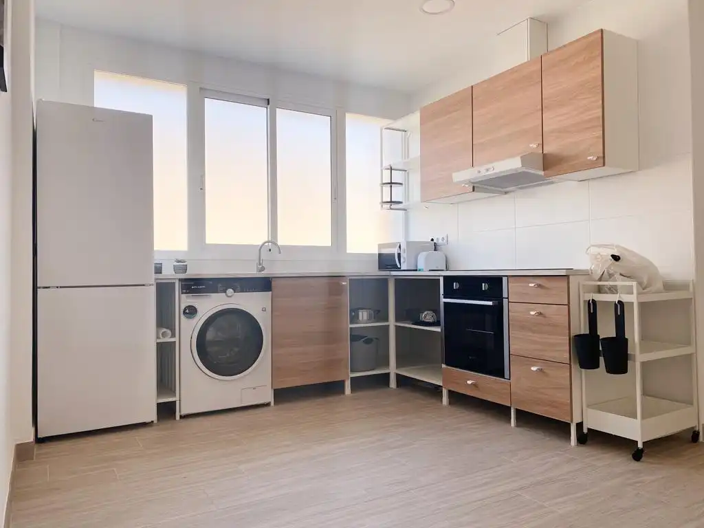Kitchen of Flat for sale in Murcia  with Air Conditioner, Private garden and Furnished