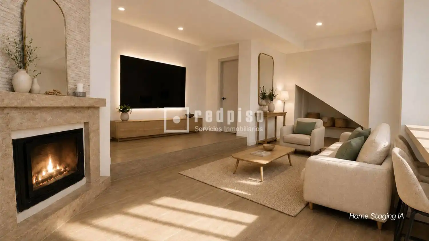 Sala de estar de Piso en venta en Málaga con Calefacción y Terraza