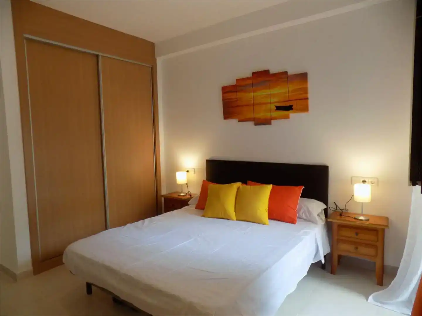 Schlafzimmer von Wohnungen zur Miete in Vera mit Klimaanlage, Privatgarten und Schwimmbad