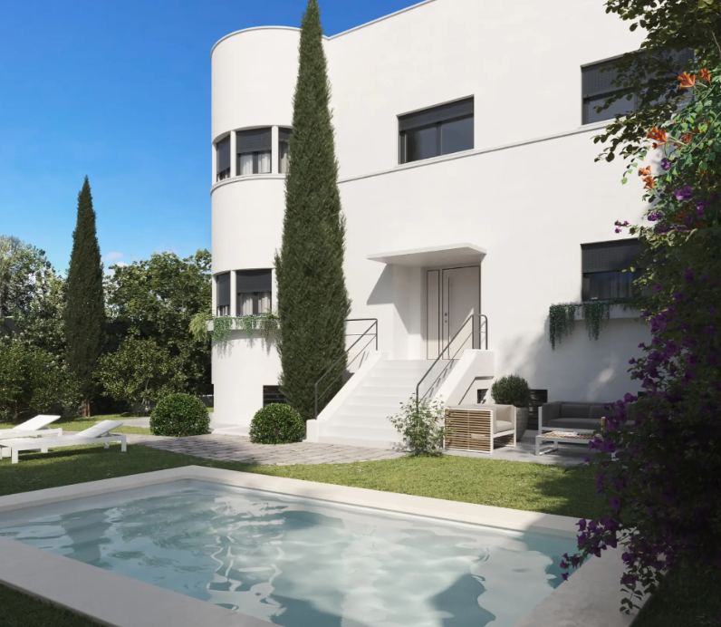 Vista exterior de Casa o chalet en venta en  Madrid Capital con Aire acondicionado, Jardín privado y Terraza