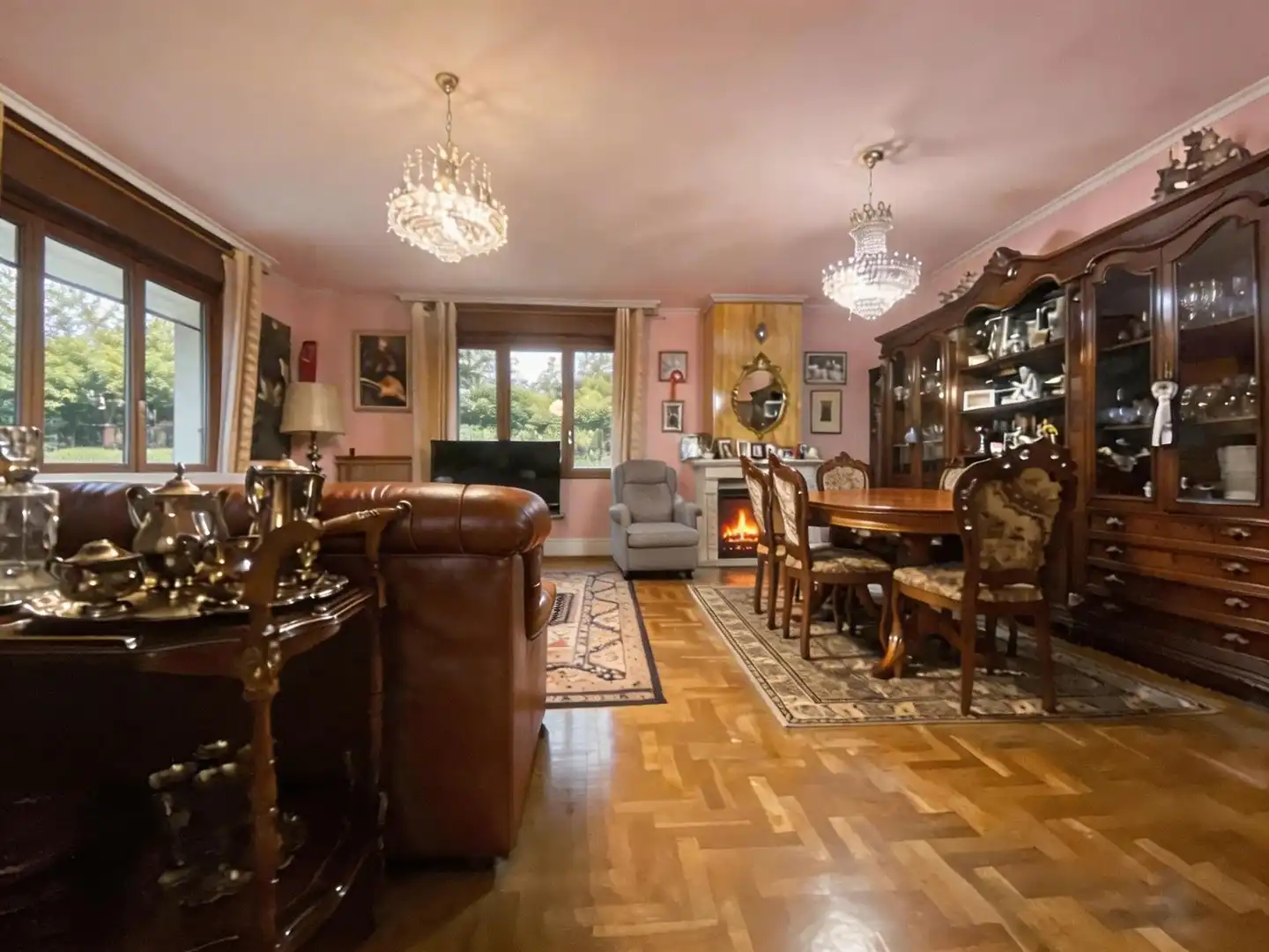 Comedor de Casa o chalet en venta en Gijón  con Jardín privado, Terraza y Balcón
