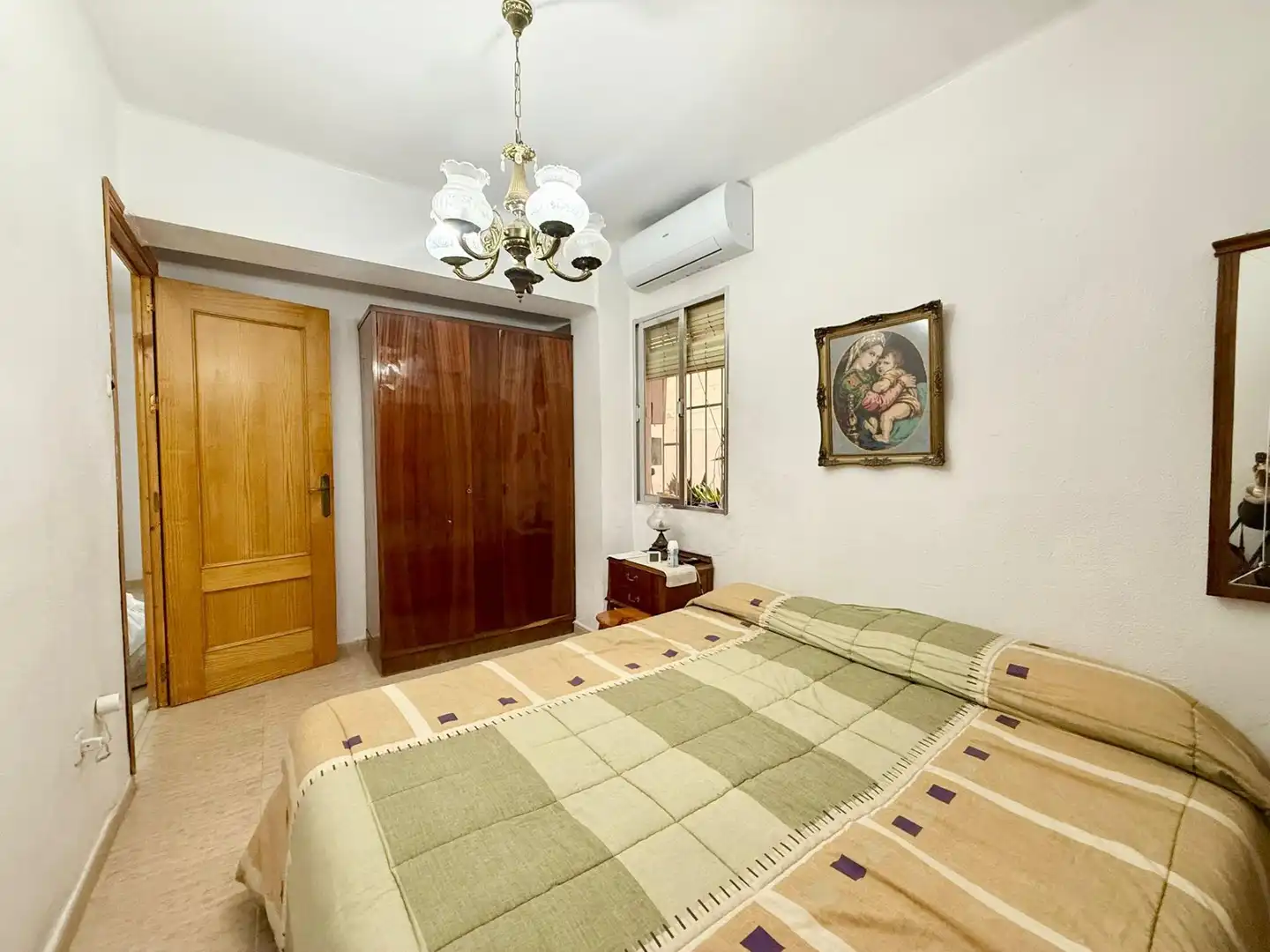 Bedroom of Flat for sale in Almería  with Air Conditioner, Furnished and Balcony