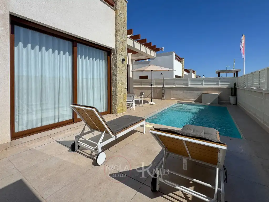 Terrassa de Casa o xalet de lloguer en Vera amb Aire condicionat, Terrassa i Piscina