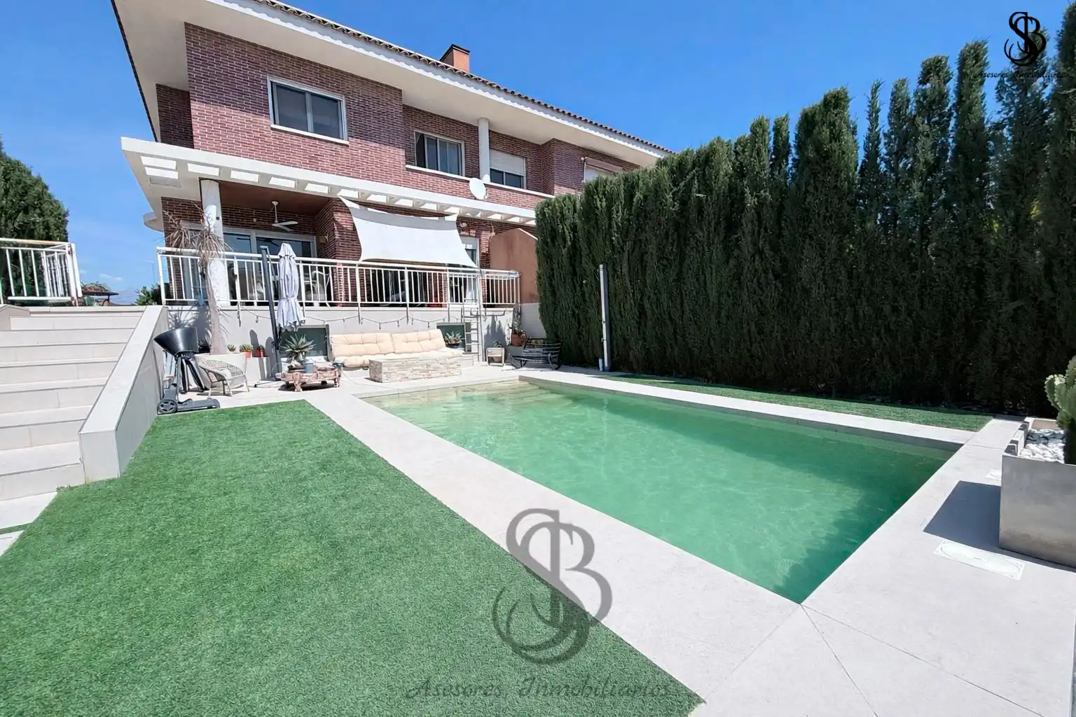 Swimming pool of Detached homes for sale in Mutxamel  with Air Conditioner, Heating and Private garden