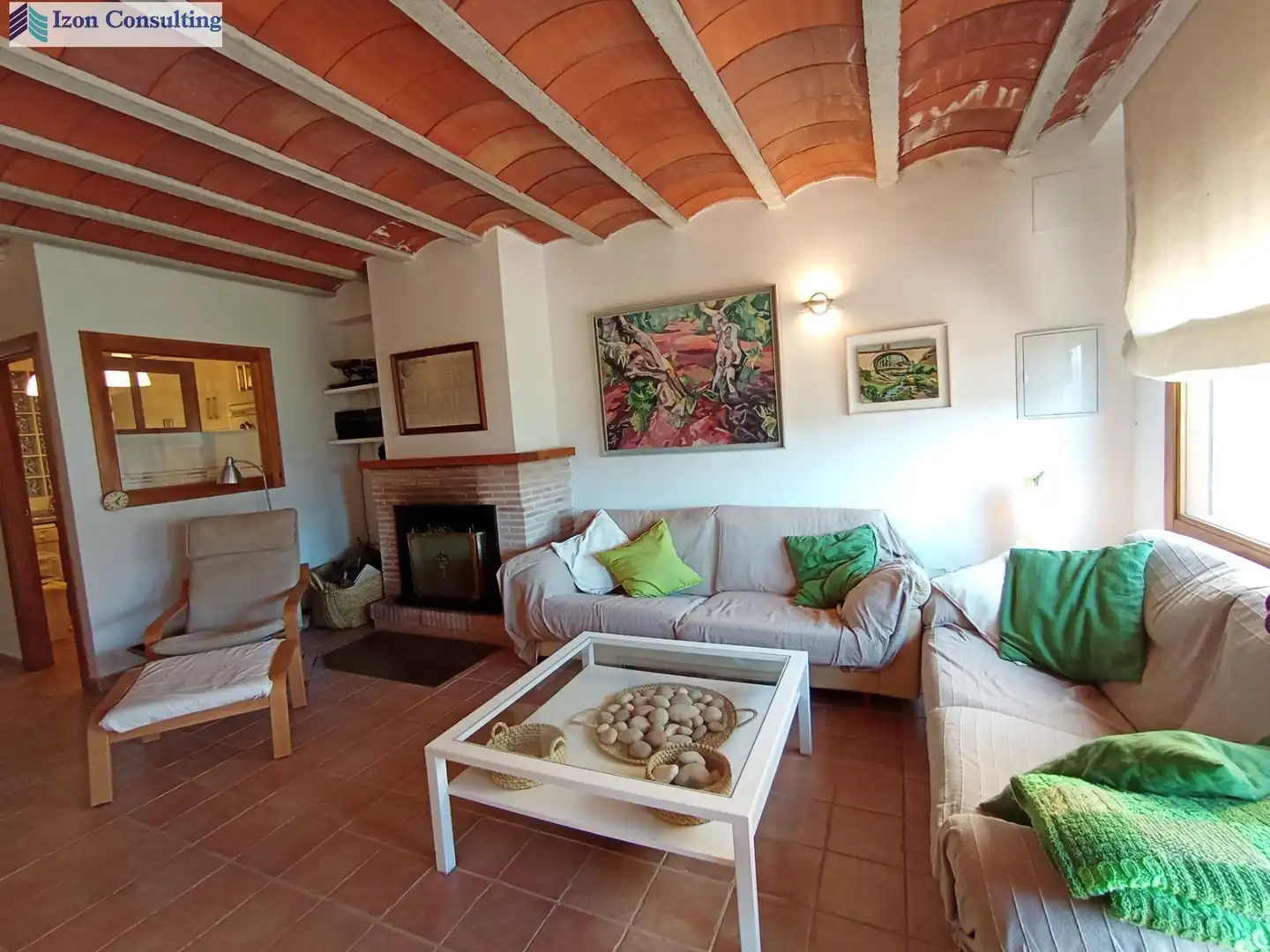 Sala d'estar de Casa o xalet en venda en Elche de la Sierra amb Calefacció, Jardí privat i Terrassa