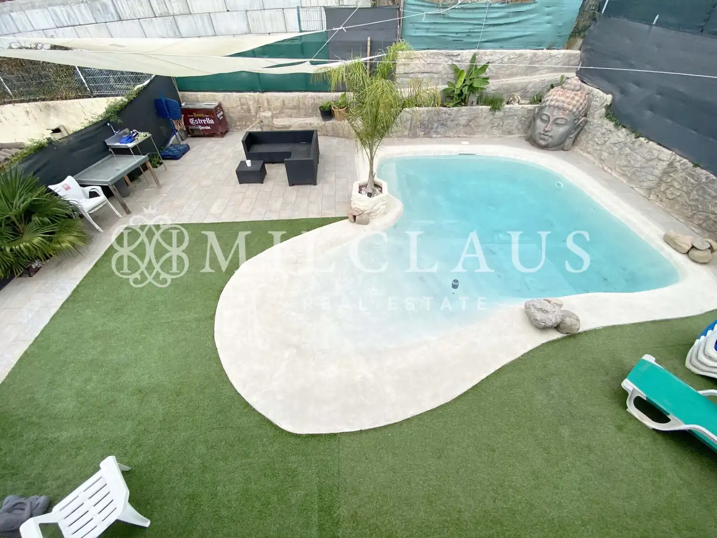 Schwimmbecken von Haus oder Chalet zum Verkauf in Lliçà d'Amunt mit Klimaanlage, Heizung und Privatgarten