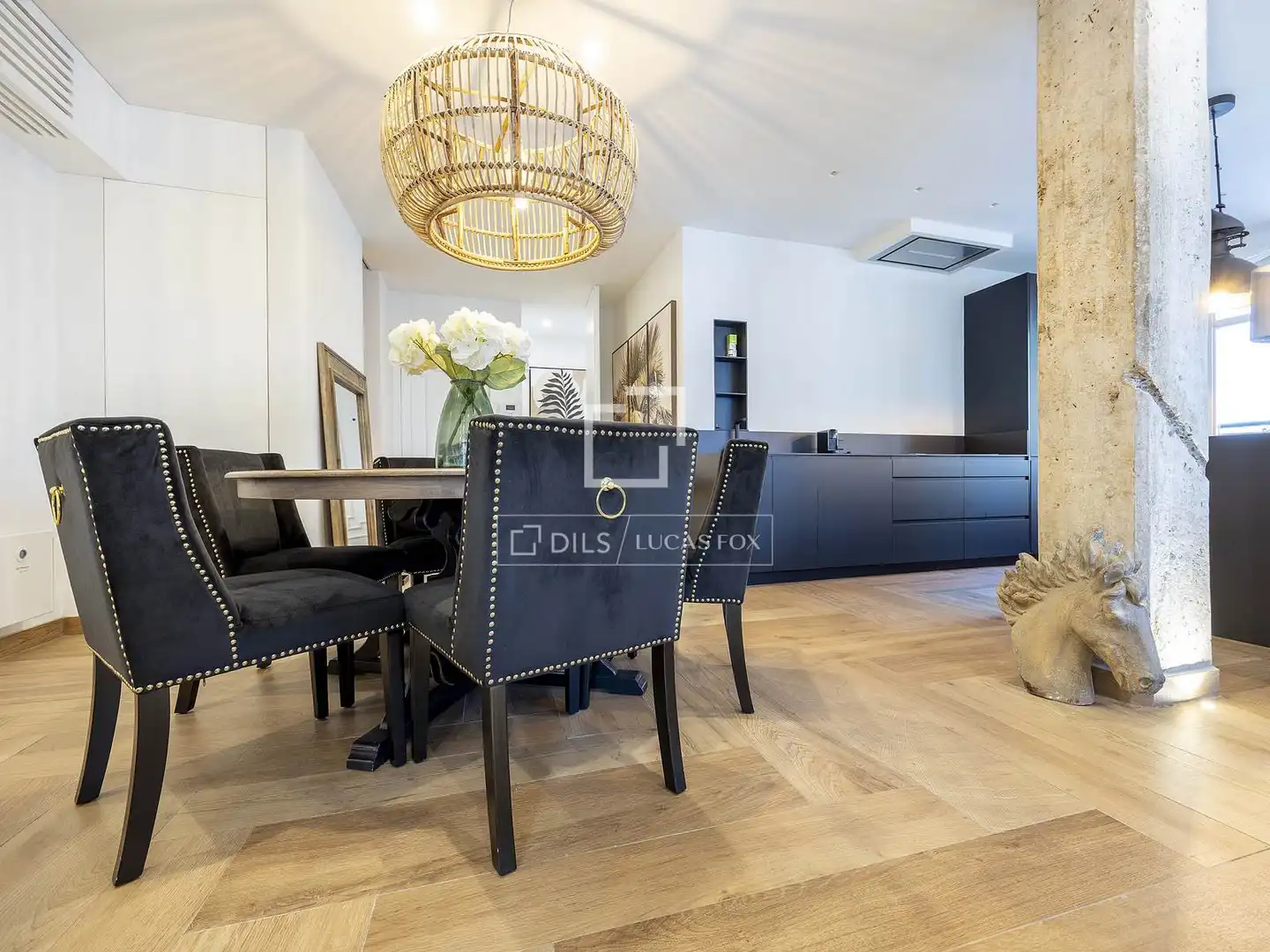 Comedor de Piso de alquiler en Valencia con Aire acondicionado, Calefacción y Parquet