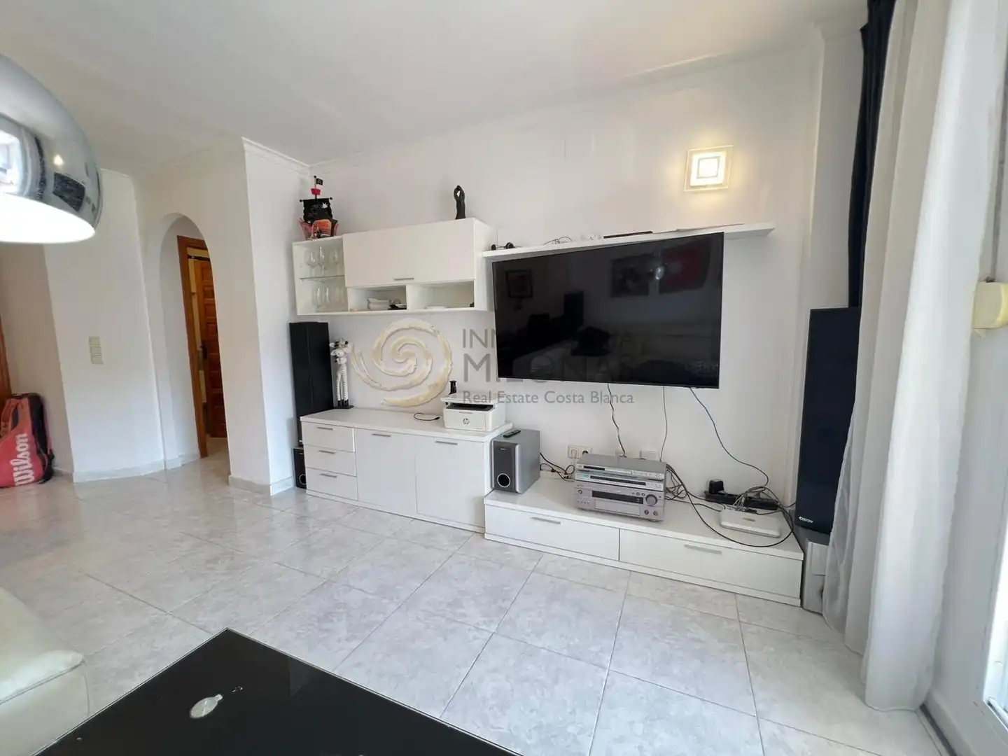 Sala de estar de Apartamento en venta en Benitachell / El Poble Nou de Benitatxell con Jardín privado, Terraza y Amueblado