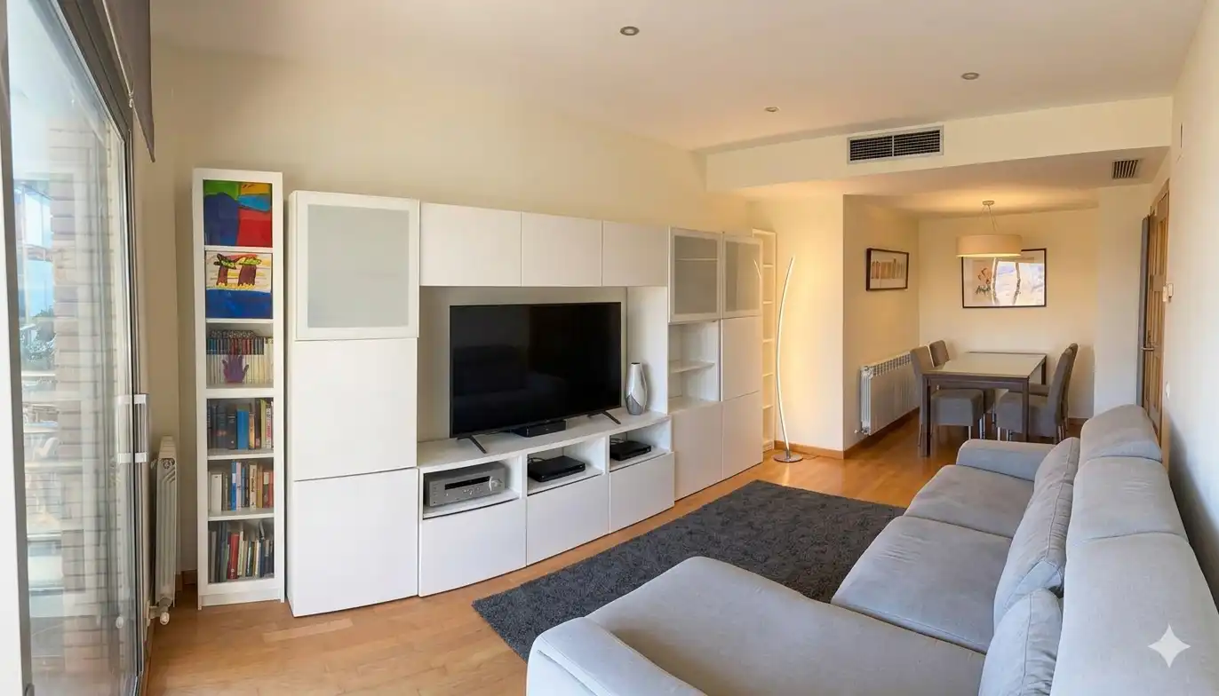 Wohnzimmer von Wohnung zum Verkauf in Sant Cugat del Vallès mit Klimaanlage, Heizung und Abstellraum