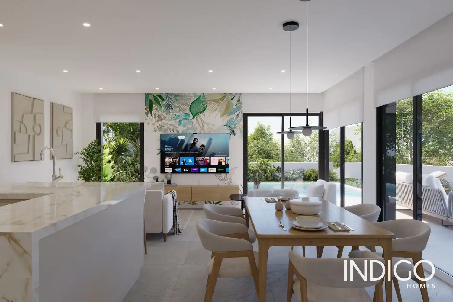 Living room of Houses for sale in Villajoyosa / La Vila Joiosa  with Air Conditioner, Heating and Terrace