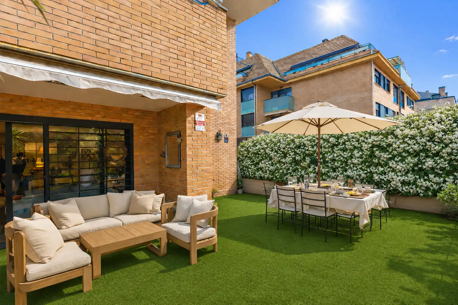 Terraza de Piso en venta en Las Rozas de Madrid con Aire acondicionado, Calefacción y Jardín privado
