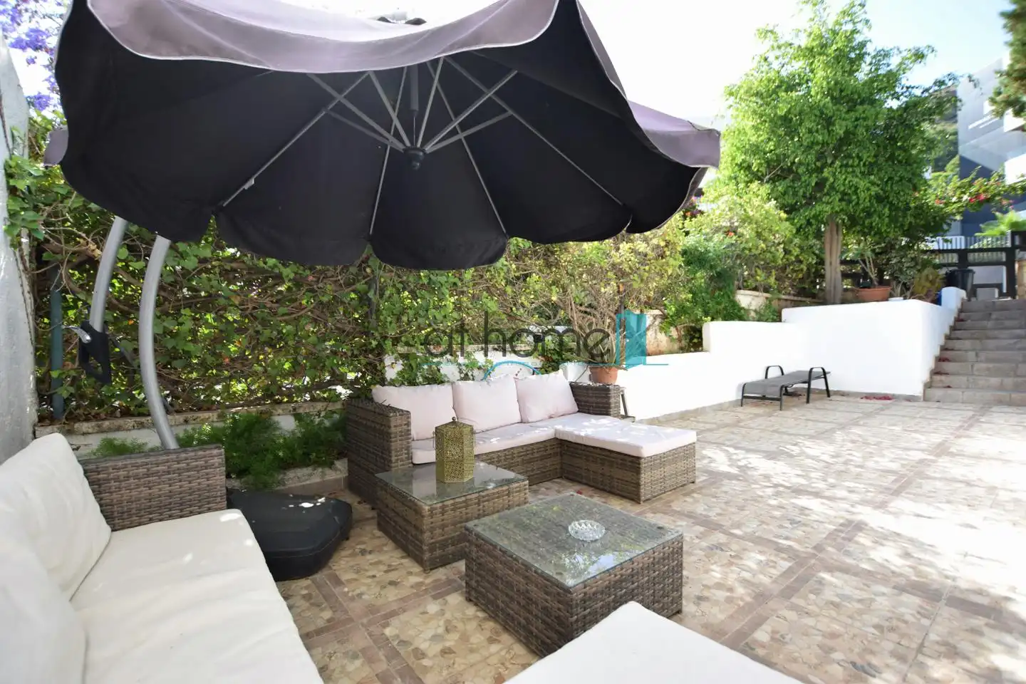 Terrasse von Einfamilien-Reihenhaus zur Miete in Sagunto / Sagunt mit Klimaanlage, Parkett und Terrasse