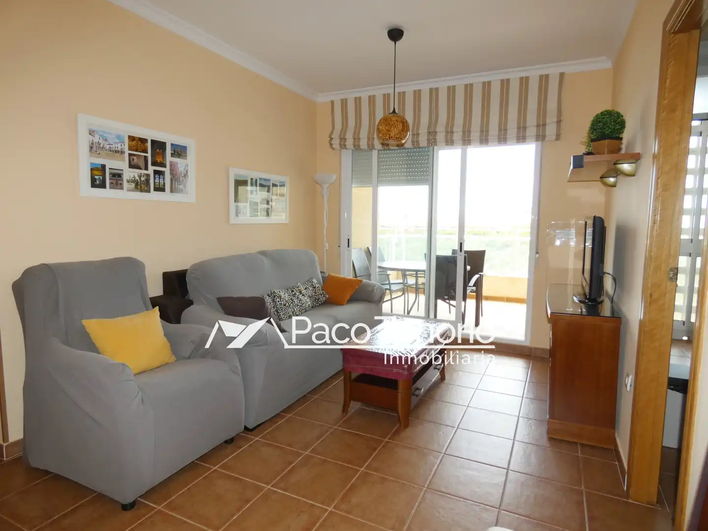 Sala de estar de Piso de alquiler en La Antilla con Terraza, Amueblado y Horno