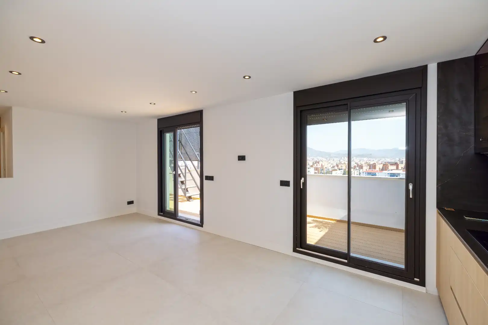 Sala d'estar de Àtic en venda en Málaga amb Aire condicionat, Calefacció i Parquet