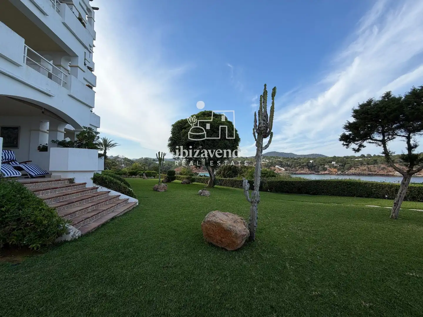 Garden of Flat for rent in Santa Eulària des Riu  with Air Conditioner, Terrace and Swimming Pool