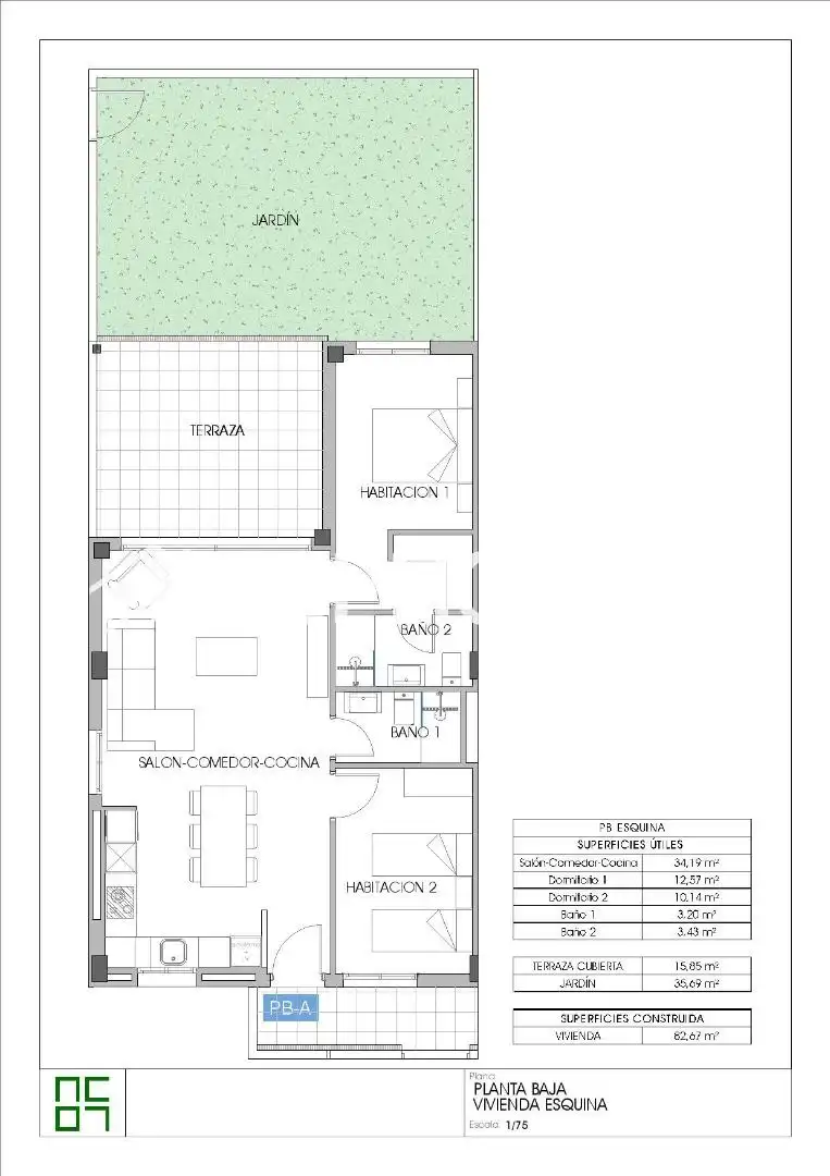 Erdgeschosswohnung mit Pool zum Verkauf in Centro Urbano, imagen 11