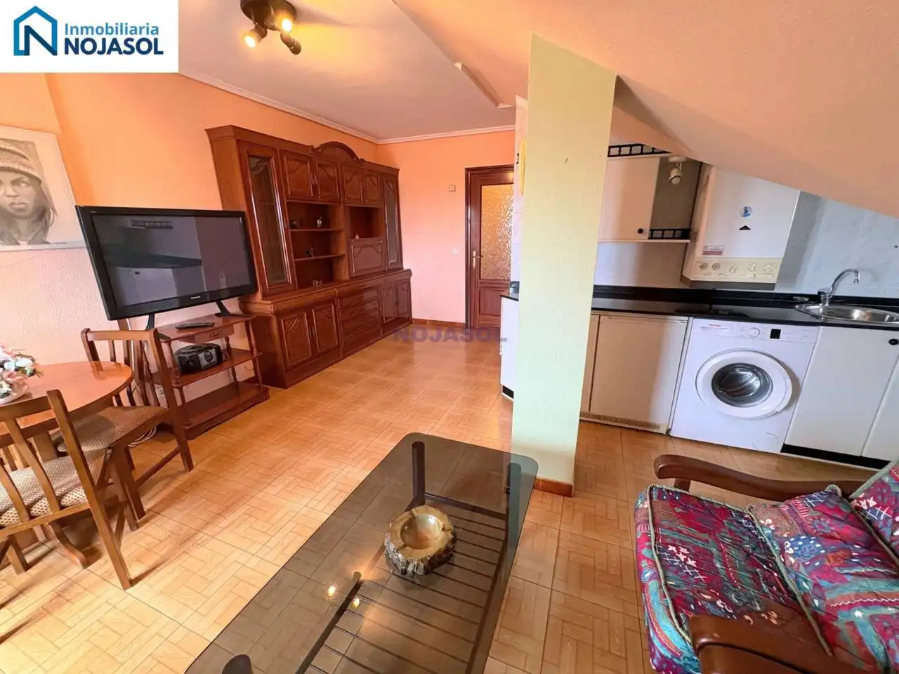 Living room of Flat for rent in Noja  with Heating, Terrace and Furnished