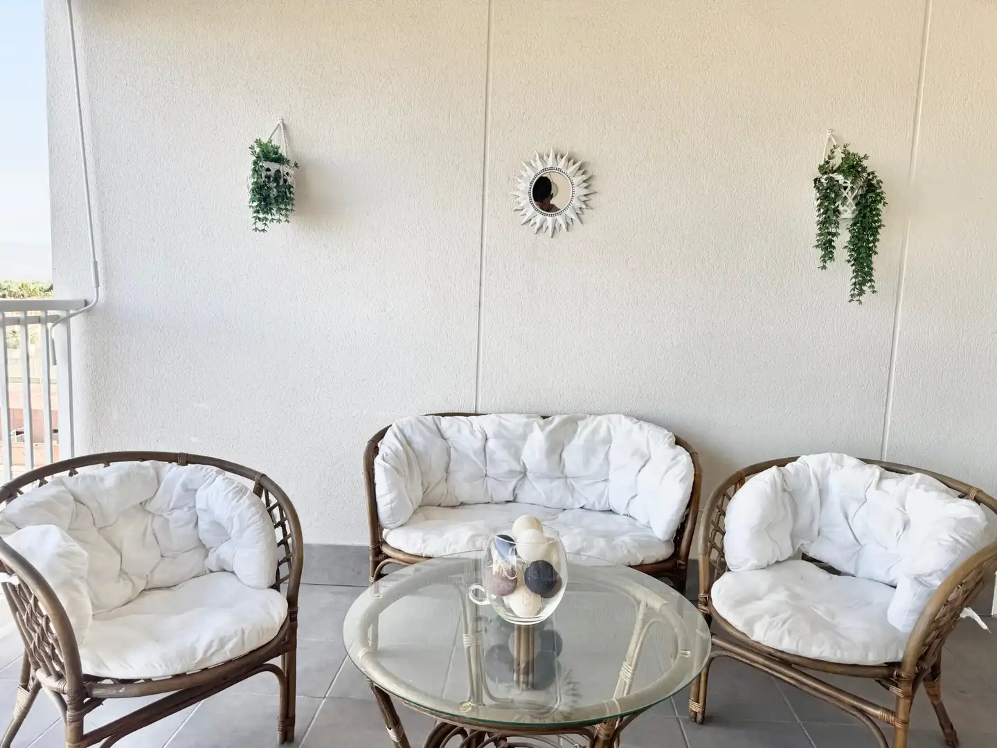 Terraza de Apartamento de alquiler en Canet d'En Berenguer con Aire acondicionado, Calefacción y Amueblado