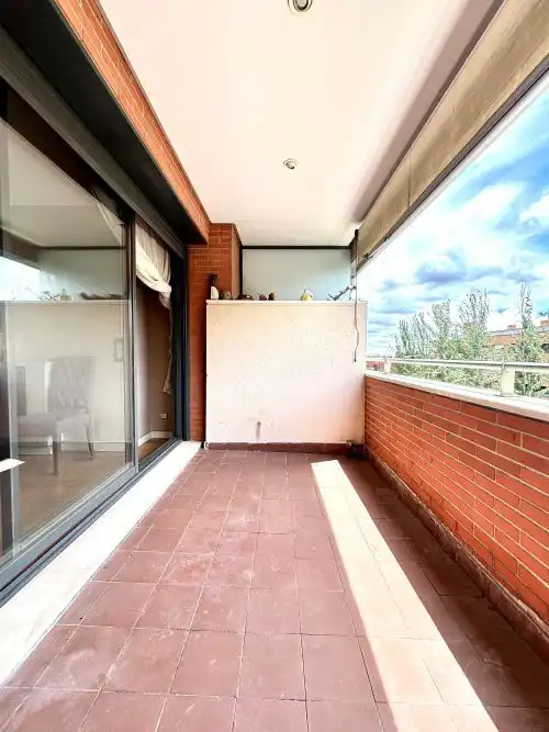 Balcony of Flat for rent in Madrid  with Heating, Parquet flooring and Terrace