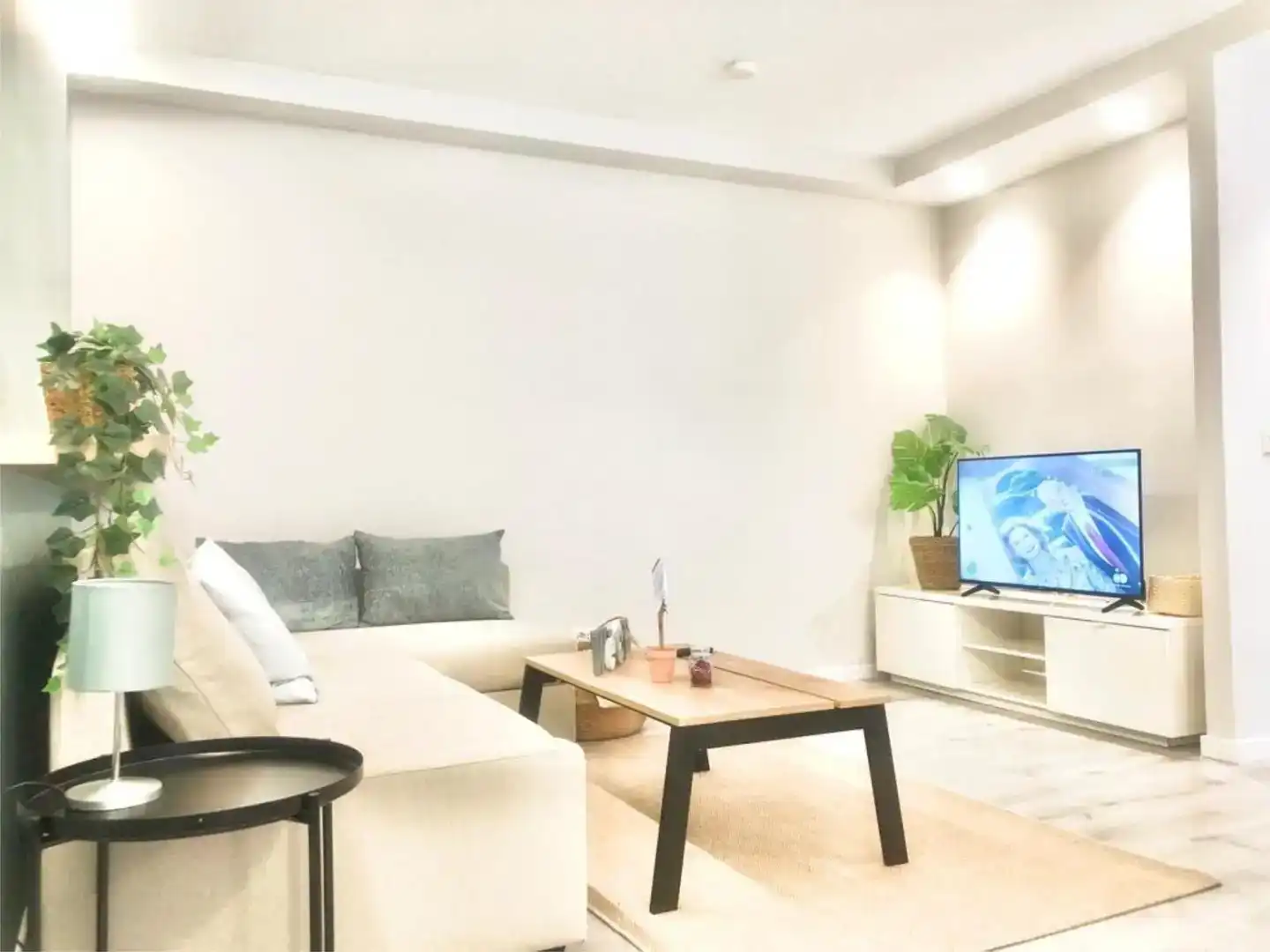 Wohnzimmer von Wohnung zur Miete in Portugalete mit Balkon