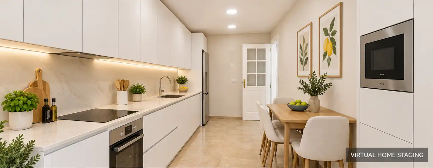 Kitchen of Apartments for sale in Marbella  with Air Conditioner, Terrace and Swimming Pool