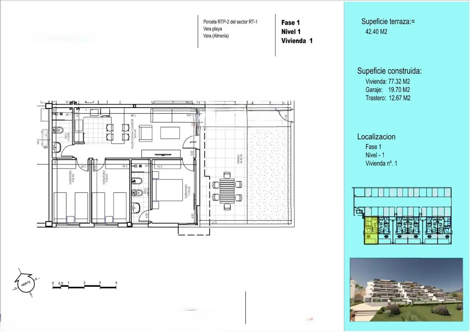 Apartment mit Pool zum Verkauf in Las Salinas, imagen 2