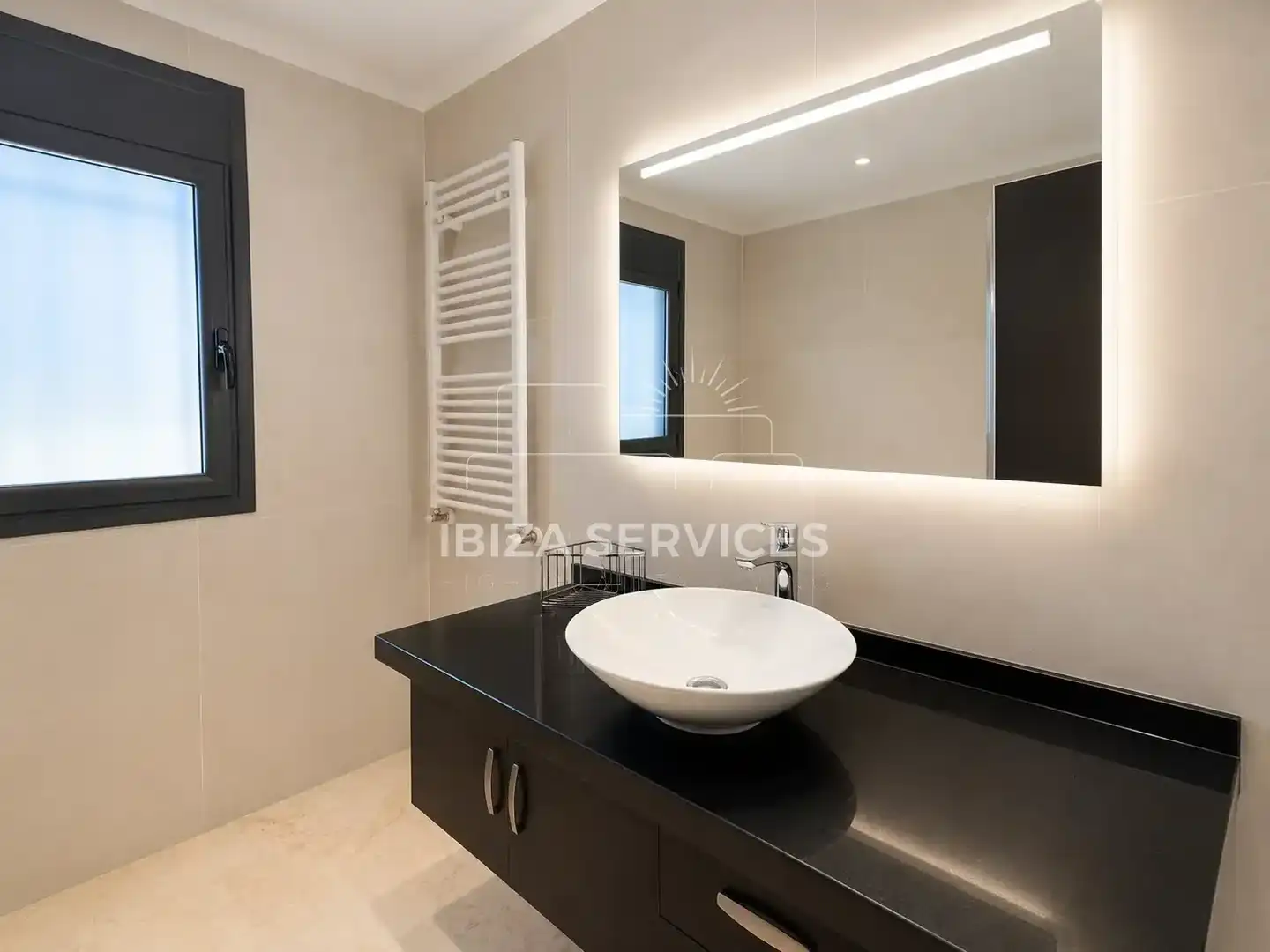 Baño de Casa o chalet de alquiler en Sant Antoni de Portmany con Aire acondicionado, Jardín privado y Piscina