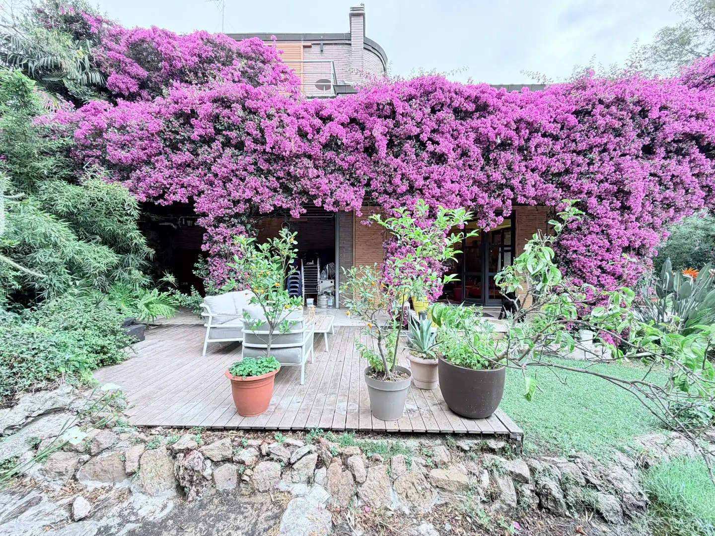 Terrasse von Haus oder Chalet zum Verkauf in Castelldefels mit Klimaanlage, Heizung und Privatgarten