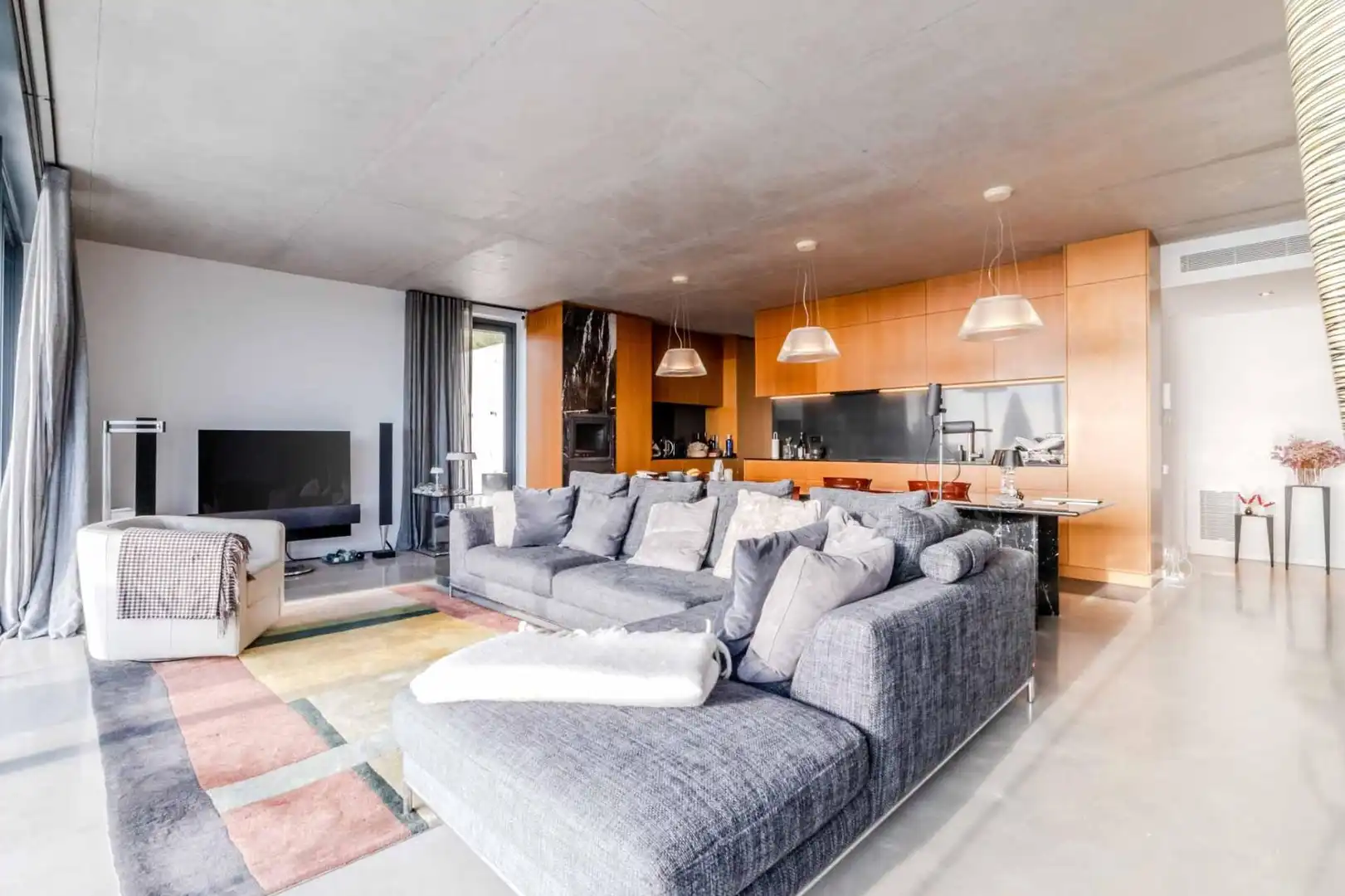 Sala de estar de Casa o chalet en venta en Sitges con Calefacción, Jardín privado y Terraza