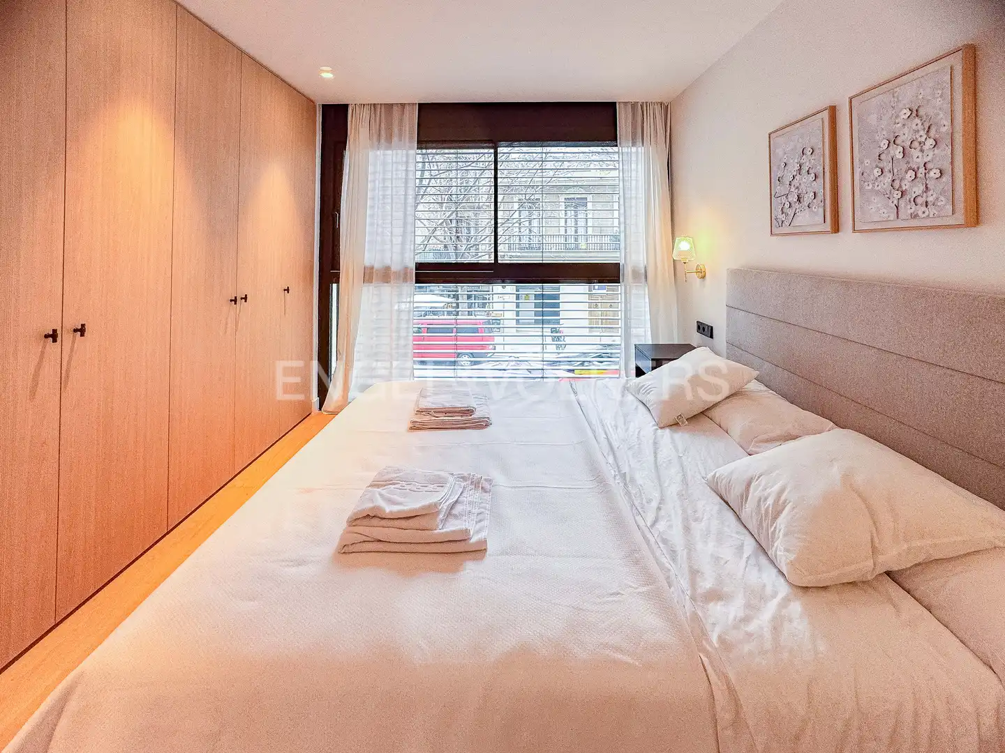 Bedroom of Flat for rent in Barcelona  with Air Conditioner, Heating and Parquet flooring