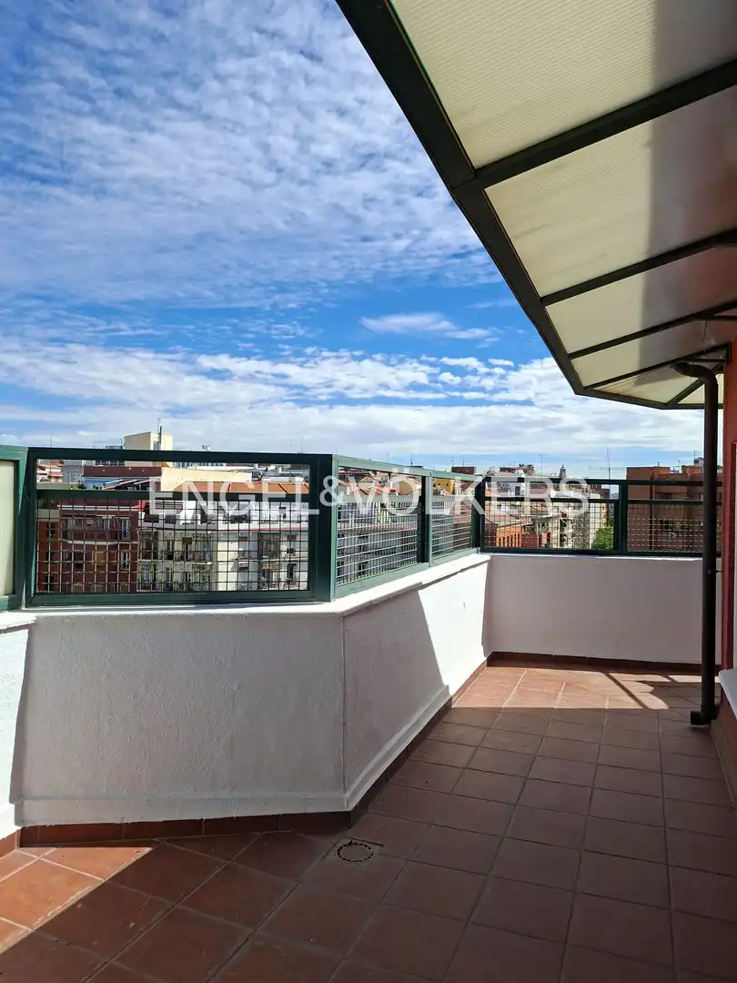 Balcony of Flat for sale in Madrid  with Air Conditioner, Heating and Terrace