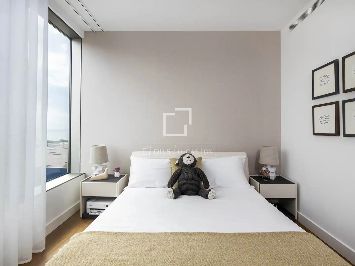 Schlafzimmer von Wohnung zum Verkauf in Barcelona mit Klimaanlage, Heizung und Parkett
