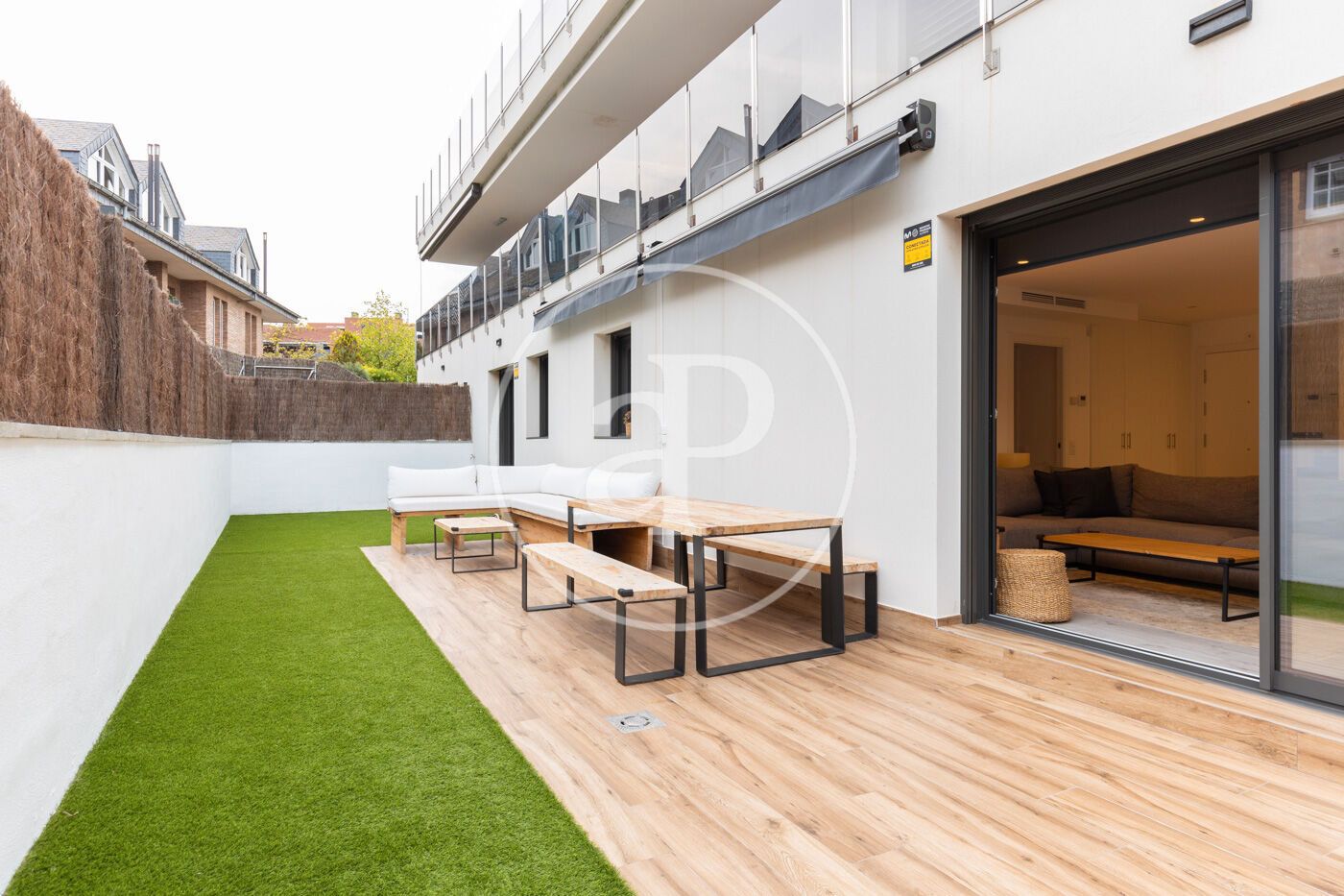 Terrace of Flat to rent in Sant Cugat del Vallès  with Air Conditioner, Heating and Private garden